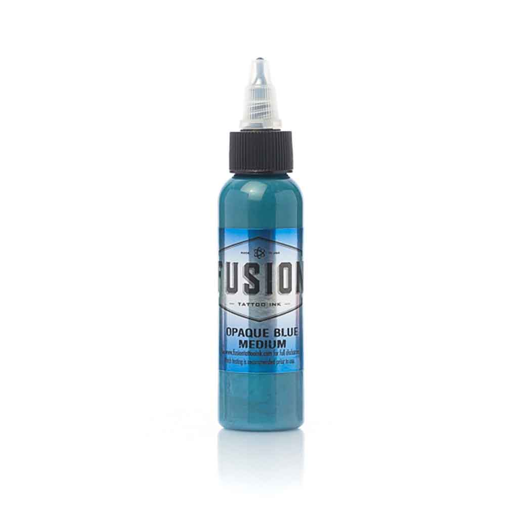 Opaque Blue Fusion Ink - 1 oz Medium Size for Screen Printing, DIY Crafts & Fabric Painting | High-Quality, Vibrant Color for Artists & Hobbyists
