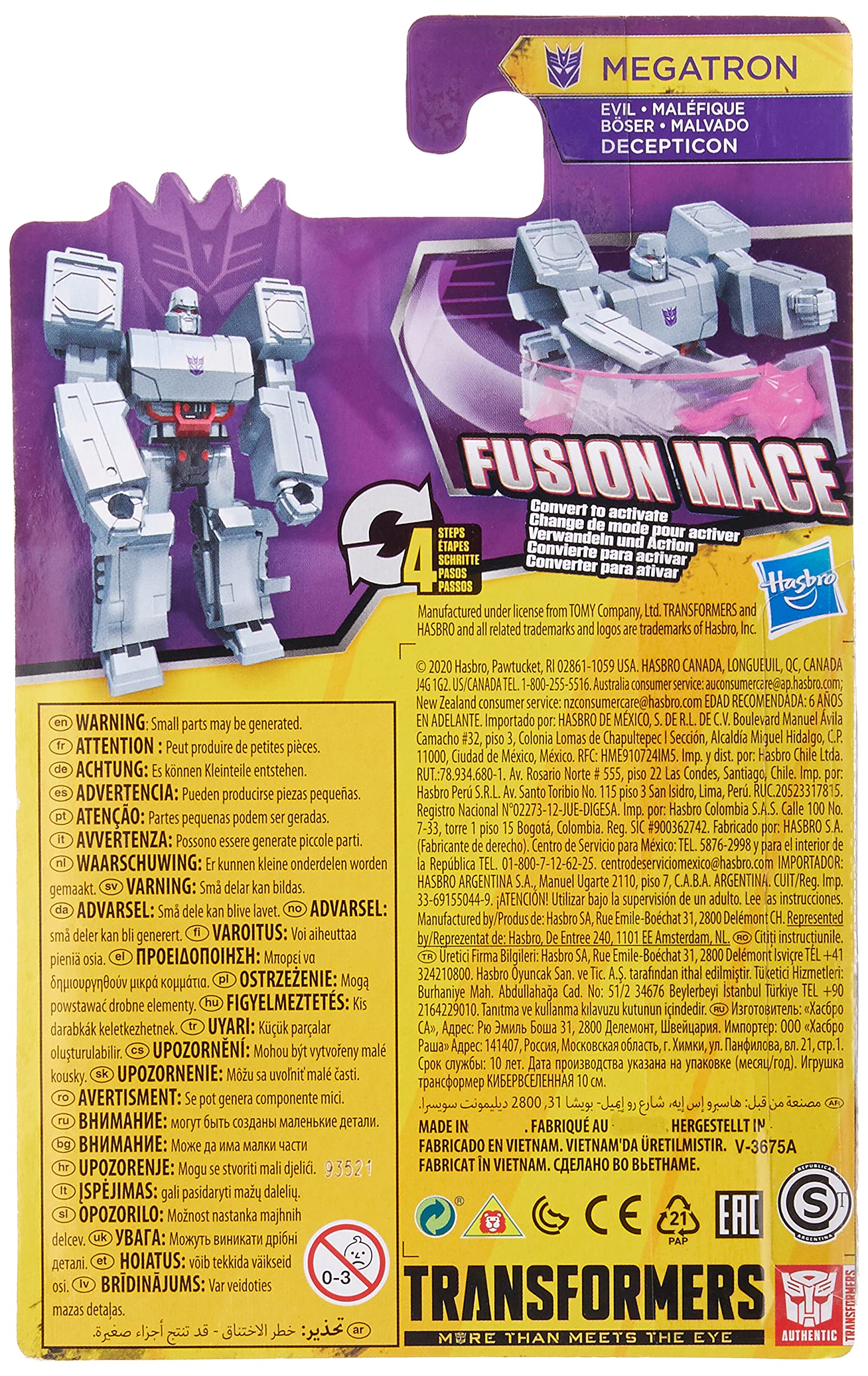 Transformers Cyberverse Adventures Action Attackers Fusion MACE Megatron Toy Figure - Collectible Decepticon Leader Robot - Perfect for Kids' Playtime & Adult Collectors - Great for Birthday Gifts, Display Shelves & Action Scenes