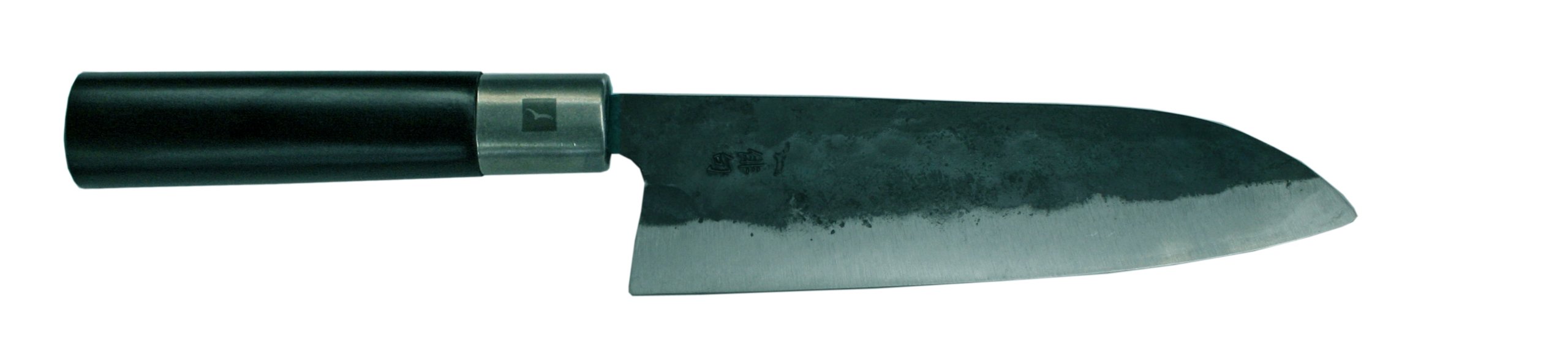 Premium Haiku Kurouchi Santoku Knife 6.75 Inch - Japanese High Carbon Steel Blade for Professional Chefs & Home Cooking - Perfect for Slicing, Dicing & Chopping Vegetables, Meat & Fish