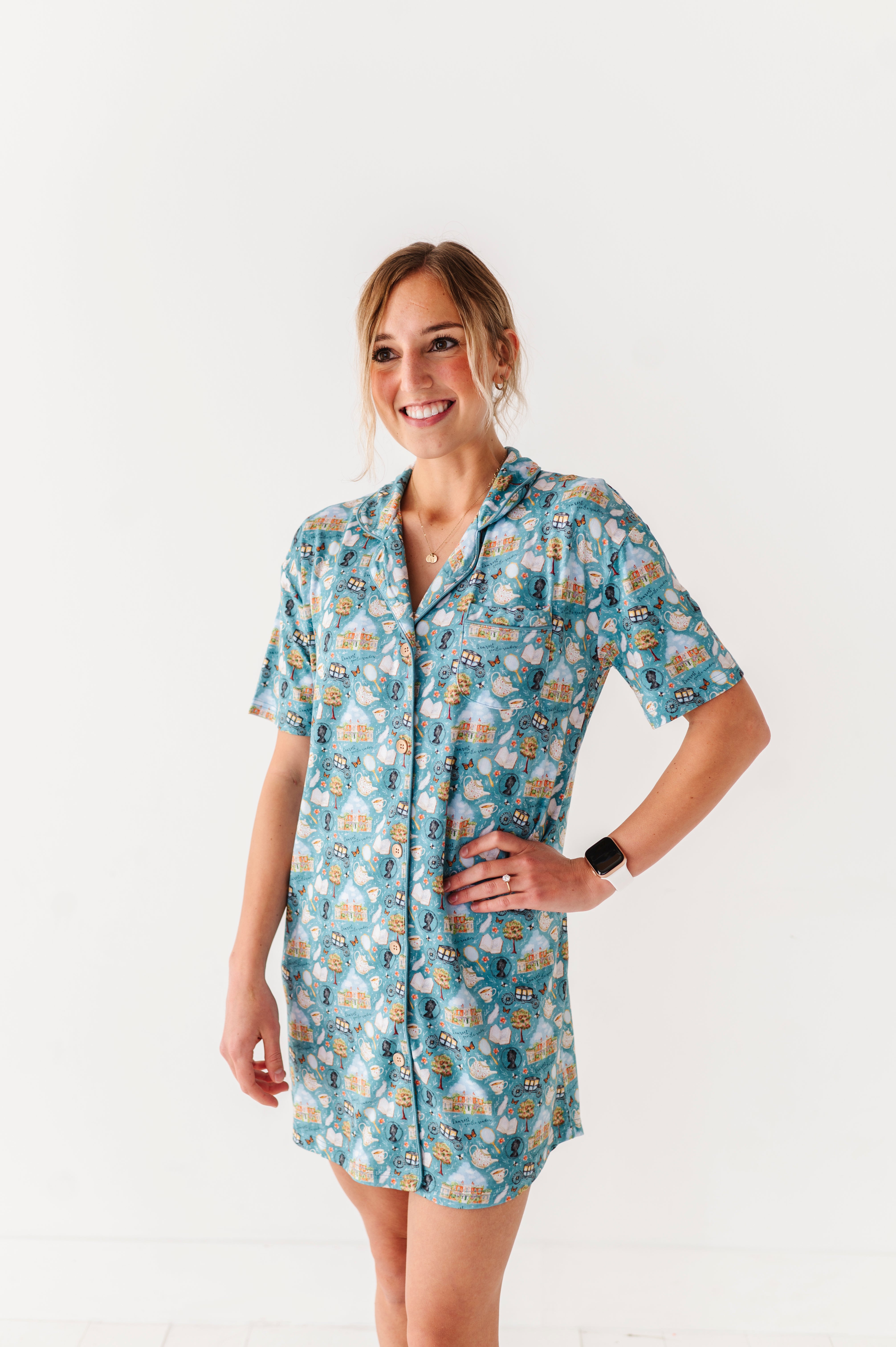 Gentle Reader Women's Sleep Shirt - Soft & Comfortable Nightwear for Relaxing at Home | Perfect for Lounging, Sleeping & Reading
