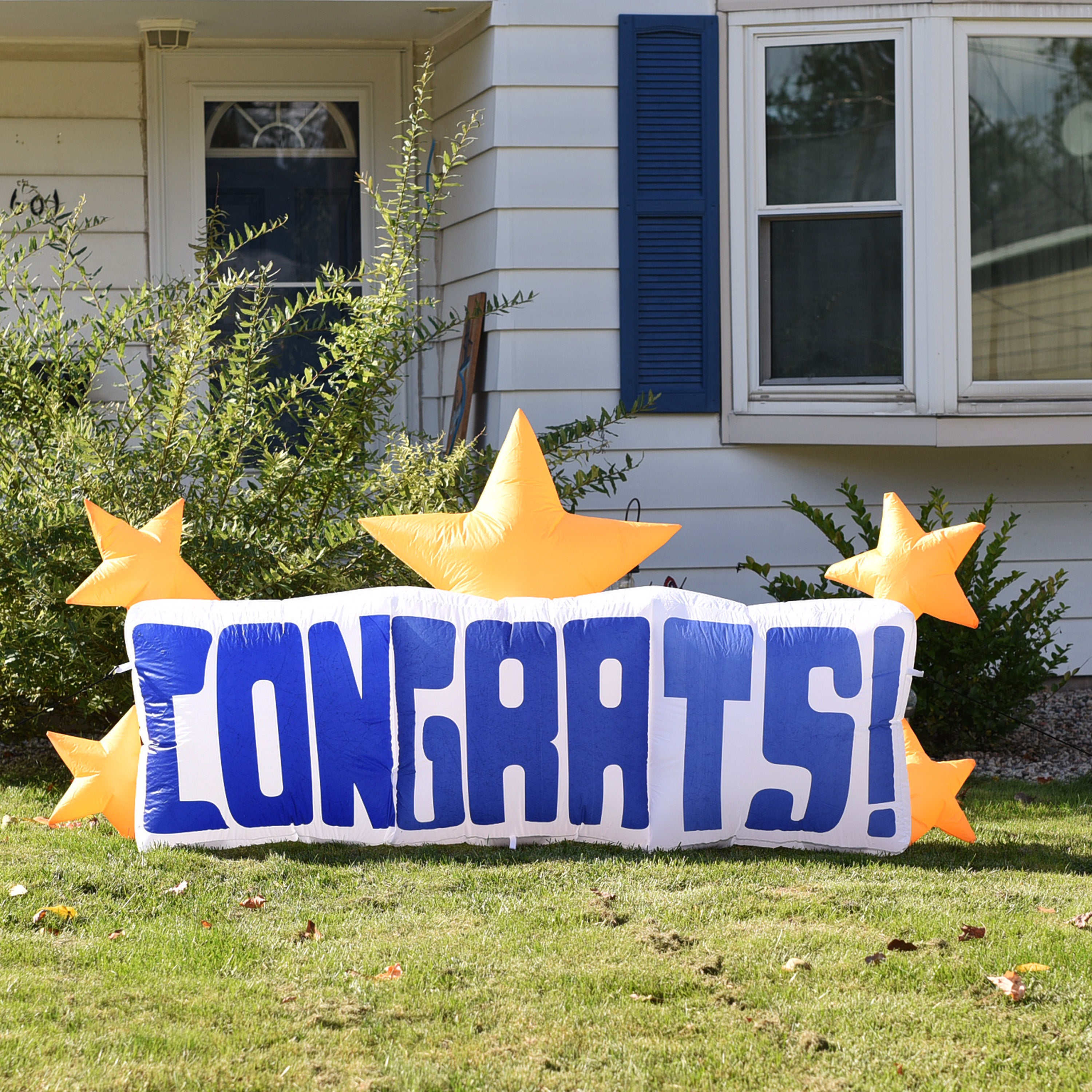 8' Sunnydaze Inflatable Star Decoration for Indoor & Outdoor Use - Perfect for Graduation, Birthday Parties, and Holiday Celebrations