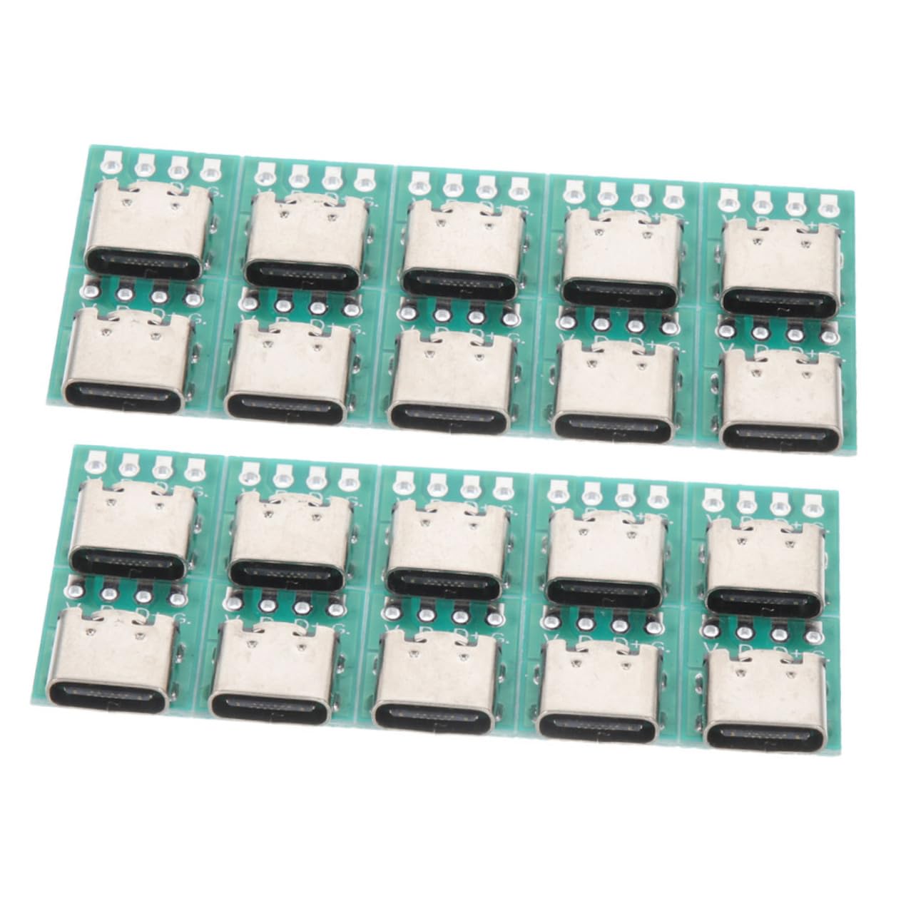 20Pcs USB C Female Connector DIY 3.1 Type C Adapter PCB Converter - Fast Data Transfer for Smartphones, Laptops & DIY Electronics Projects