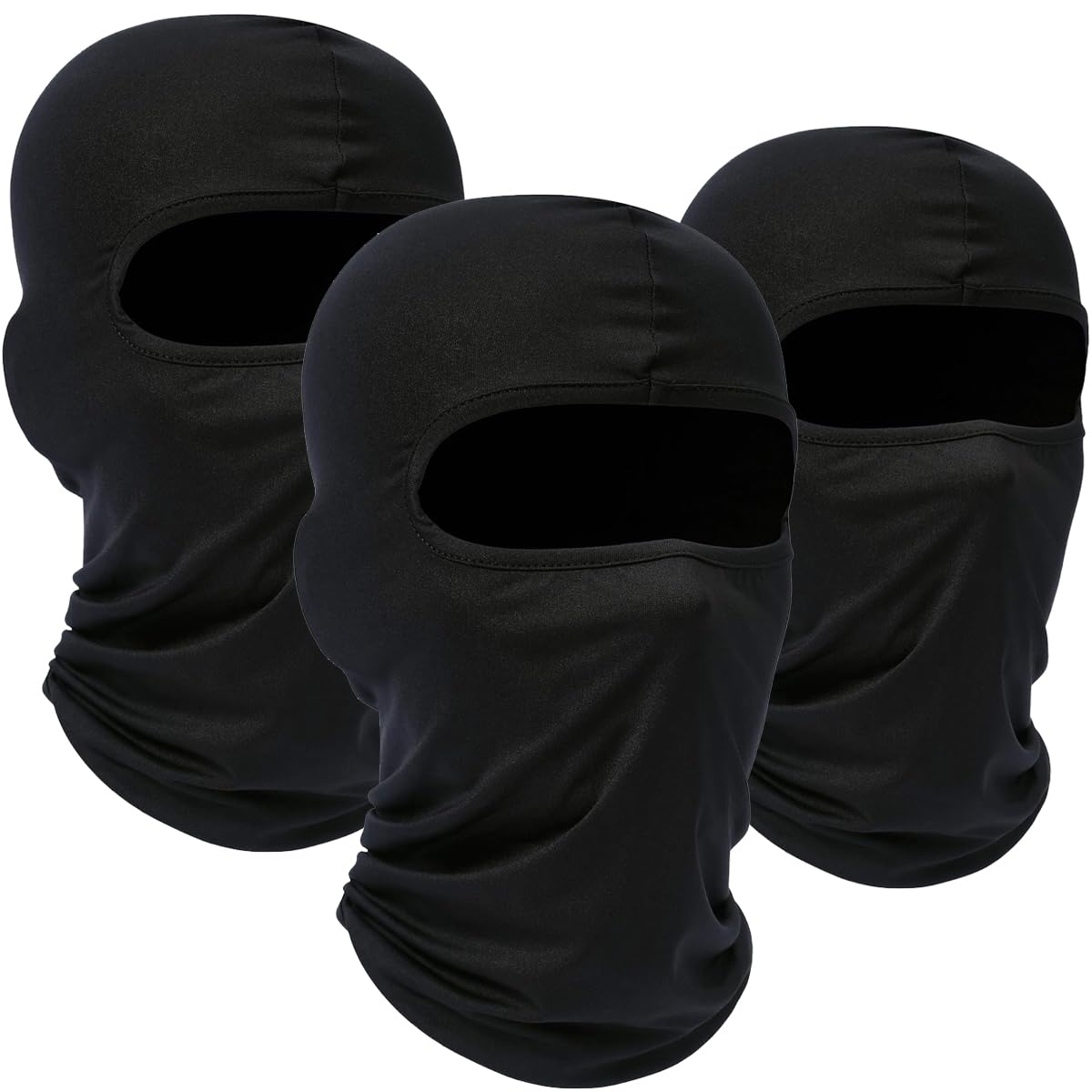 WTACTFUL 3-Pack Men's Balaclava Face Mask - Breathable Ski Mask for Winter Sports, Soft Stretchable Fabric for Comfortable Fit | Ideal for Skiing, Snowboarding, Motorcycling & Outdoor Activities