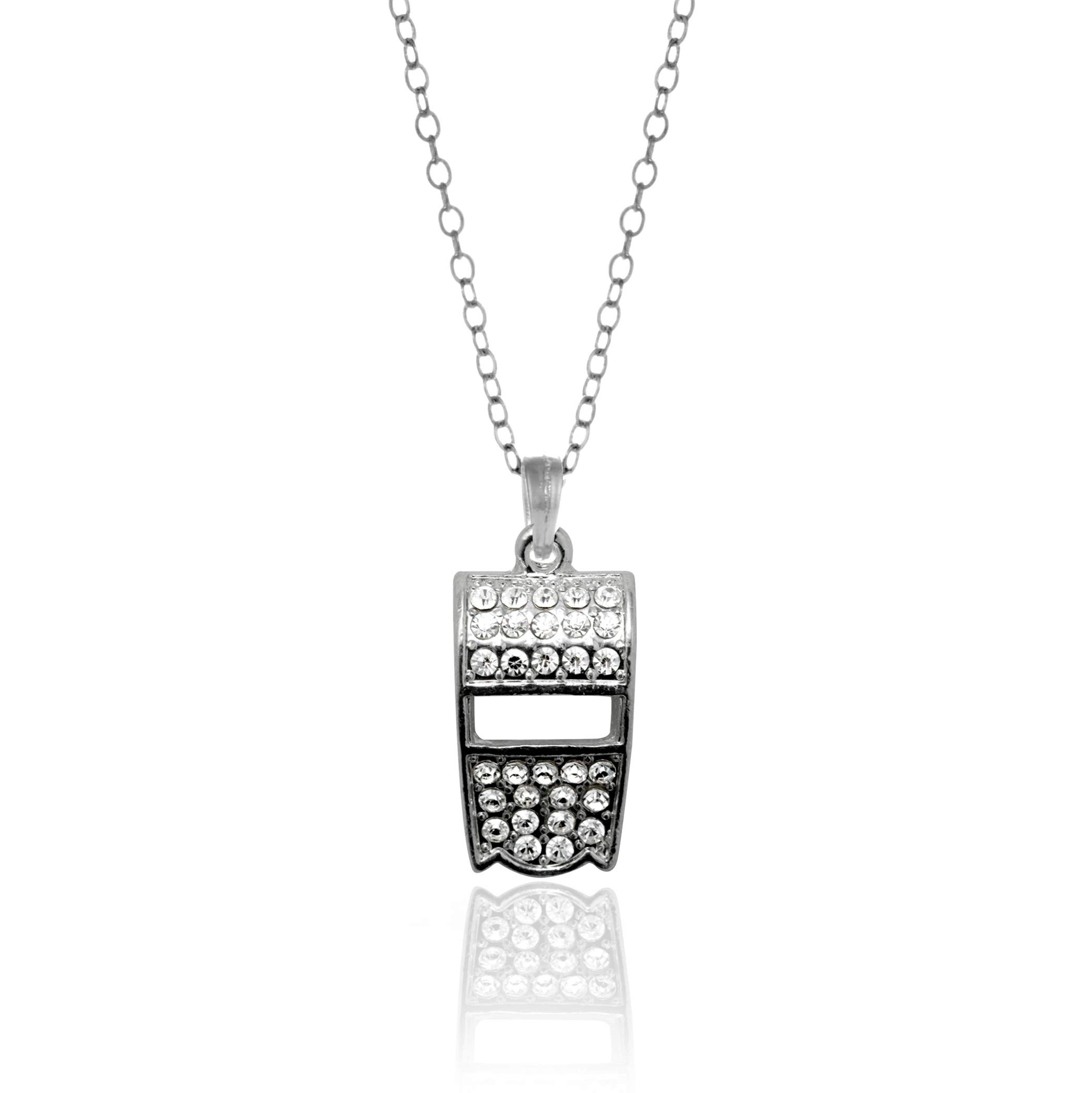 Customized 18 Inch Sterling Silver Necklace with Cubic Zirconia Charm - Personalized Jewelry Gift for Women, Birthday, Anniversary & Special Occasions