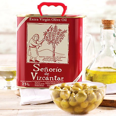 Premium Senorio de Vizcantar Extra Virgin Olive Oil - 0.65 Gallon (2.5 Liter) - Cold Pressed, First Cold Press, Rich Flavor - Perfect for Salads, Cooking & Gourmet Dishes
