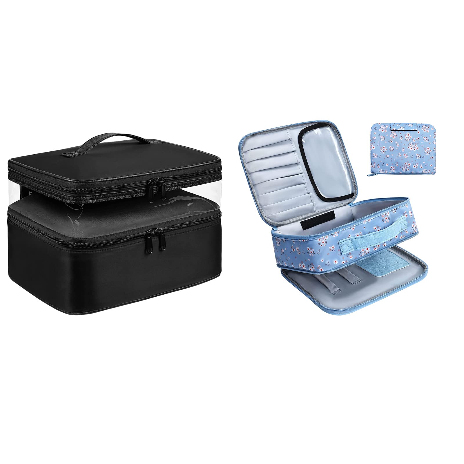 DIMJ Large Makeup Organizer Bag - Travel Cosmetic Storage Case for Women & Girls - Perfect for Travel, Home, and Salon Use