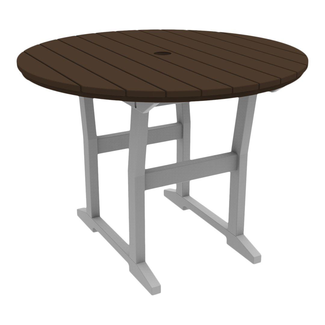 Coastline Cafe Round Dining Table - 36 Inch Modern Kitchen Table for Small Spaces, Breakfast Nook & Apartment - Perfect for Coffee Shops, Restaurants & Home Decor