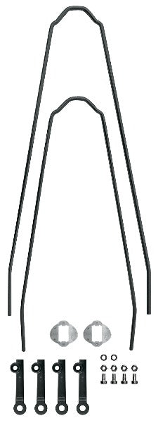 Edge AL 46 Aluminum Bike Fender Set - Lightweight 700c x 28-37mm Wheel Mudguards for Road & Hybrid Bikes - Perfect for Commuting & Wet Weather Cycling Protection
