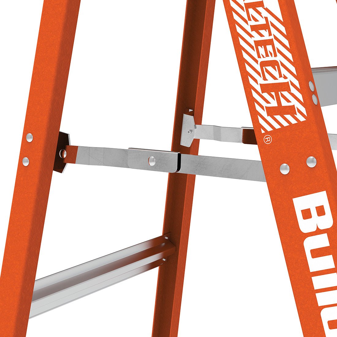6′ Buildman™ Fiberglass Stepladder - Lightweight & Durable Ladder for Home, Office & Construction Use - Perfect for Painting, Repairs & Indoor/Outdoor Projects