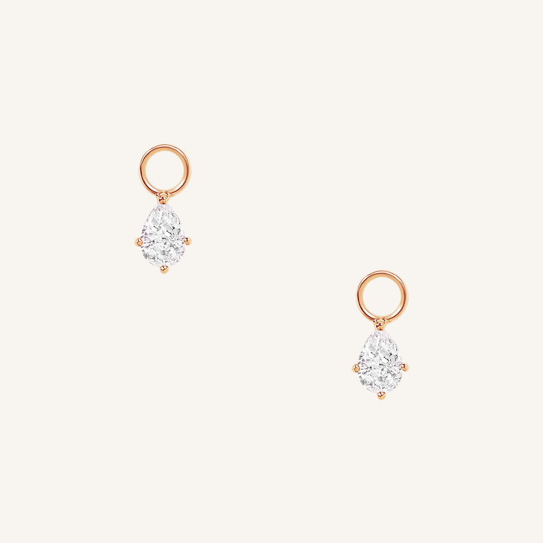 Axial Hoop Charm Earrings Set of 2 - Sterling Silver Minimalist Dainty Hoops for Women - Perfect for Everyday Wear, Date Night & Gifts