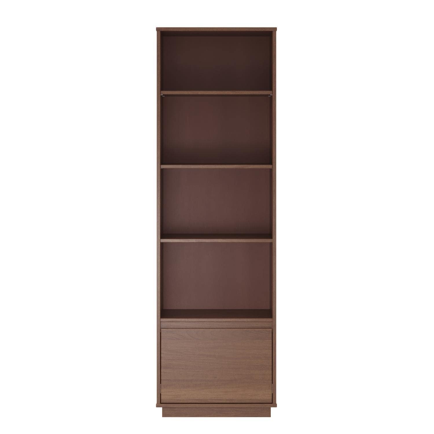 Linon Rawlins Mid Century Modern Bookcase with 1 Drawer - Stylish Storage for Living Room, Office & Bedroom