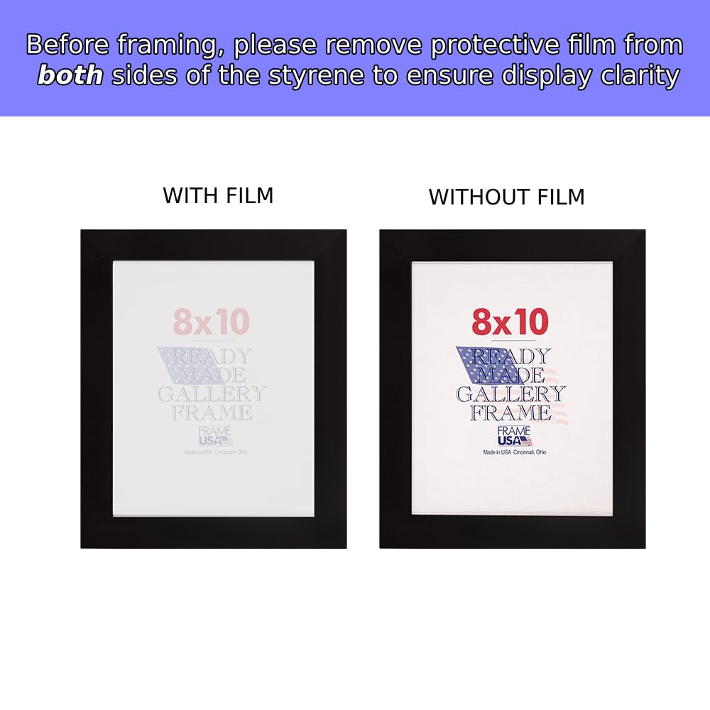 Frame USA Simply Poly Series 27x39 Polystyrene Poster Frames (Black) - Lightweight & Durable Wall Art Display for Home, Office, or Classroom Decor