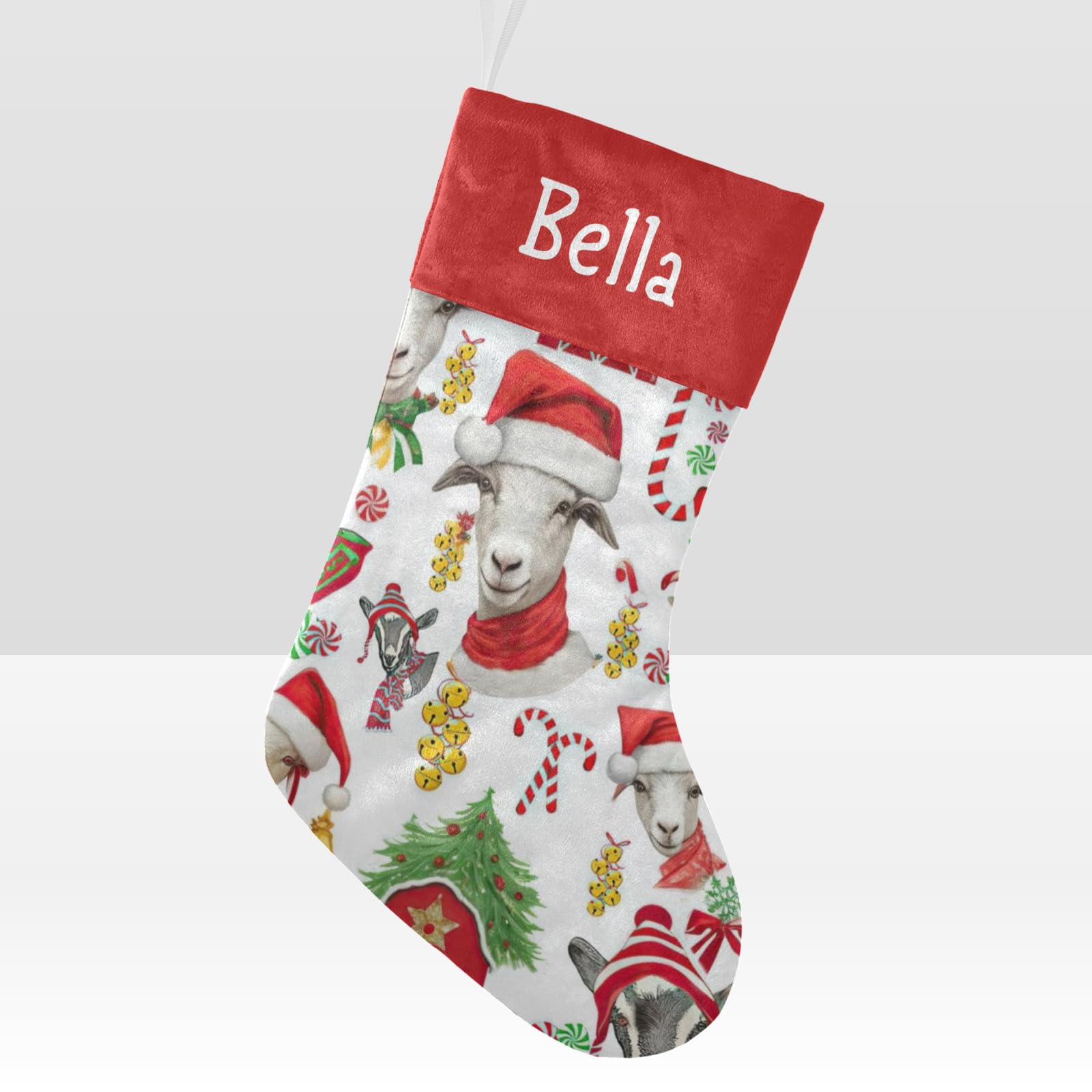 Personalized Christmas Stockings with Name - Custom Xmas Gift for Boys, Girls & Pets (17.52 x 7.87 Inch) - Holiday Decor for Fireplace, Bedroom & Christmas Tree    (Note: This optimized title includes:   1. SEO-friendly keywords like 