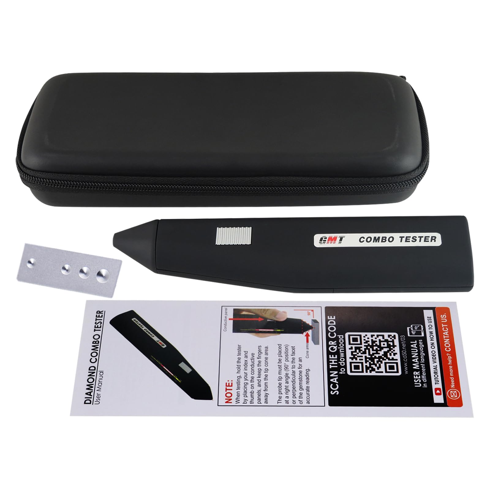 Professional Diamond & Moissanite Tester Combo - High Accuracy Jewelry Detector with Audible/Visual Alarms - Gemstone Testing Tool for Jewelers, Pawn Shops & Gemologists - Perfect for Authentication at Home, Stores or Auctions