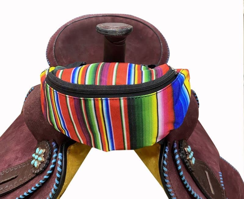 Showman Serape Print Insulated Saddle Pouch for Biking & Hiking
