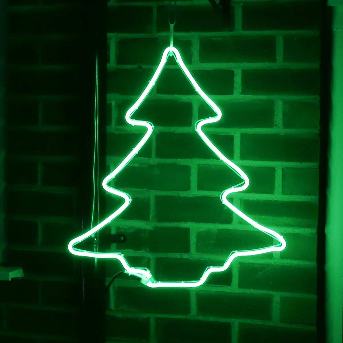 JIGUOOR EL Wire Battery Pack - 9.8ft / 3m Bright Neon Light Strip with 360° Illumination - Flexible Neon Tube Rope Lights for DIY Projects, Festival Decorations, Party Lighting, Pub Atmosphere, Halloween & Christmas Decor (Green) - Perfect for Bedroom, Bar, Wedding & Outdoor Events