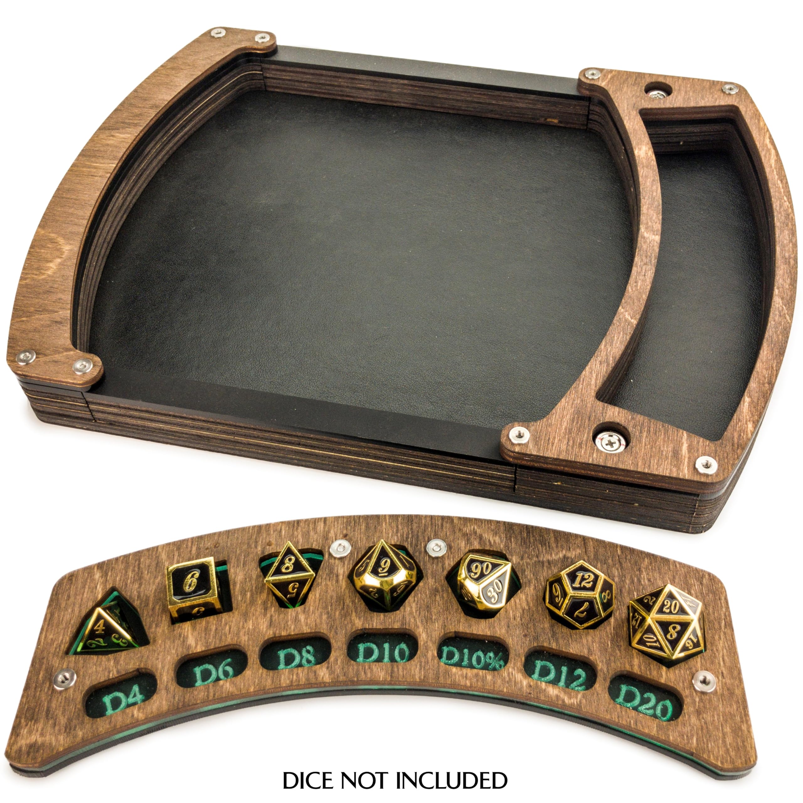 C4Labs Detachable Dice Stand & Storage Tray - Interchangeable Display for RPG Dice, Miniatures & Gaming Accessories | Perfect for D&D, MTG & Board Game Enthusiasts