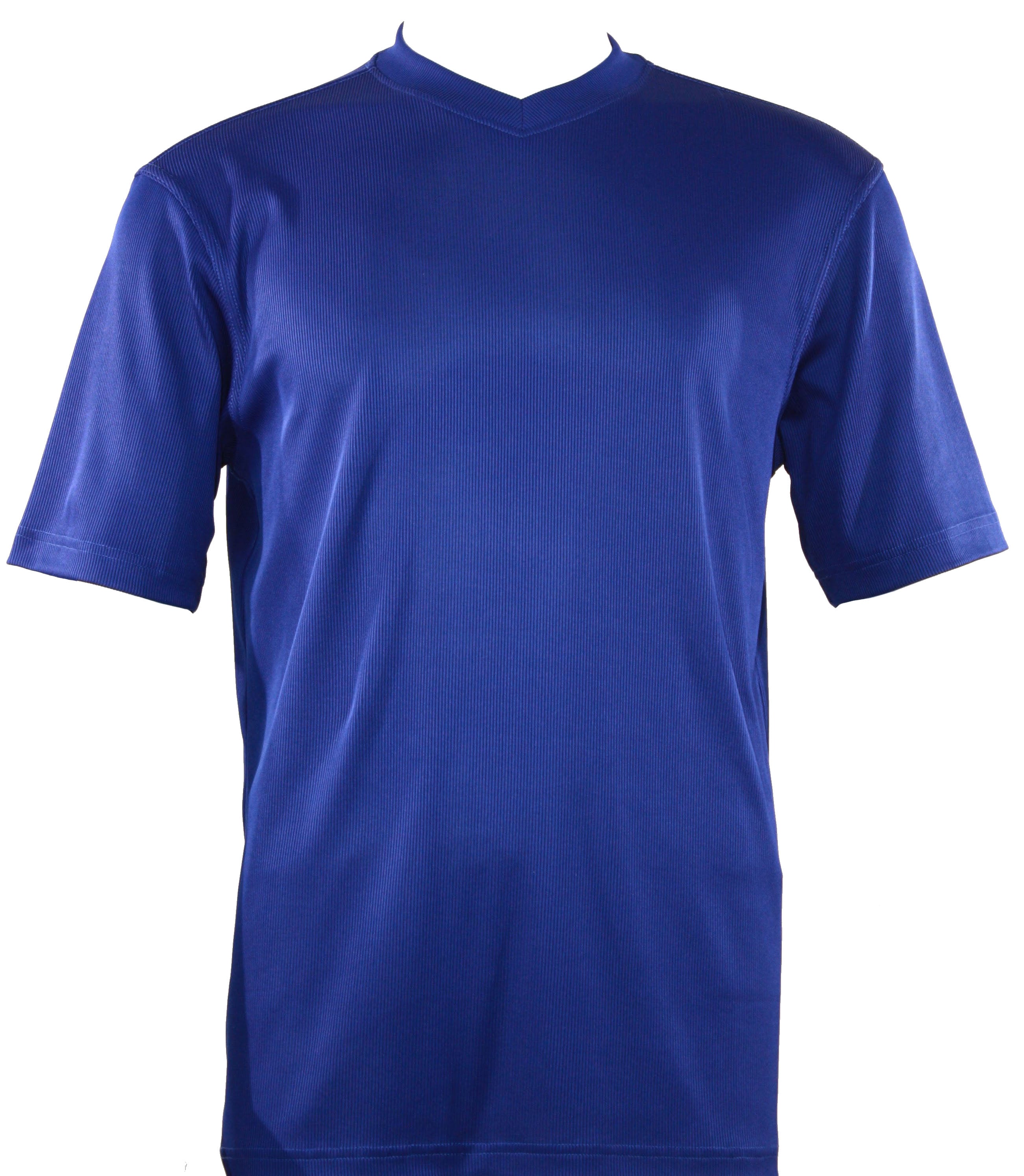 Bassiri Short Sleeve V-Neck T-Shirt for Men - Midnight Blue Cotton Casual Tee - Perfect for Everyday Wear, Gym, and Outdoor Activities