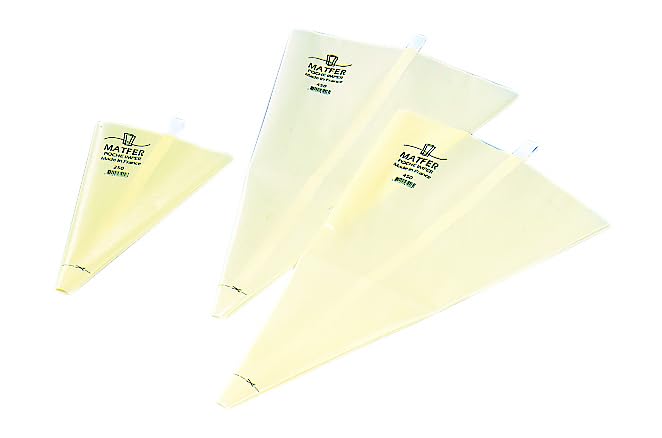 Matfer Bourgeat Imper Pastry Bags - 19 5/8 Inches (Pack of 10) - Professional Disposable Piping Bags for Cake Decorating, Icing, Baking & Pastry Making