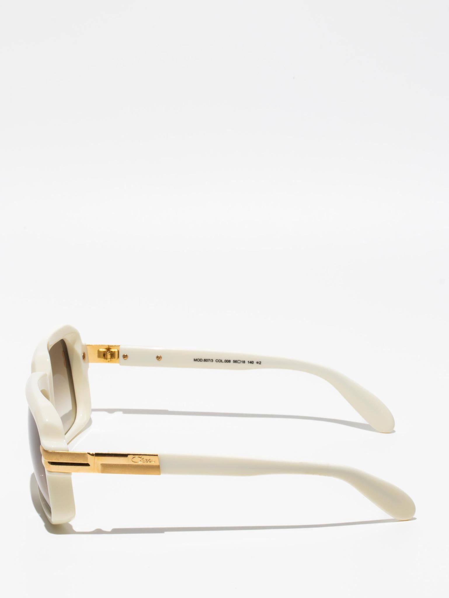 CAZAL 607/3 008 Sunglasses - Classic Retro Aviator Style with UV Protection - Perfect for Driving, Travel, and Outdoor Activities