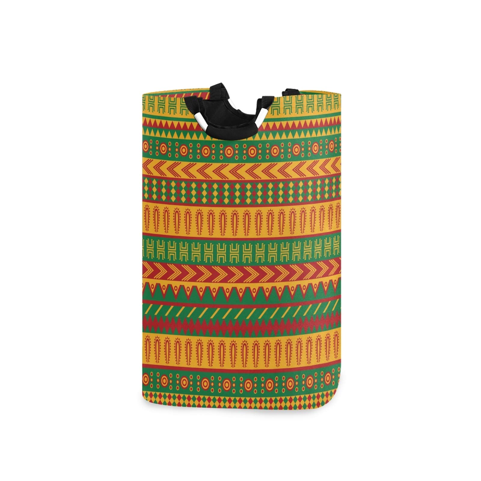 Foldable Mexican Pattern Laundry Hamper with Handles - Large Storage Basket for Clothes, Towels & Toys | Perfect for Family, Dorm, Bathroom, Closet & Kids Room Organization