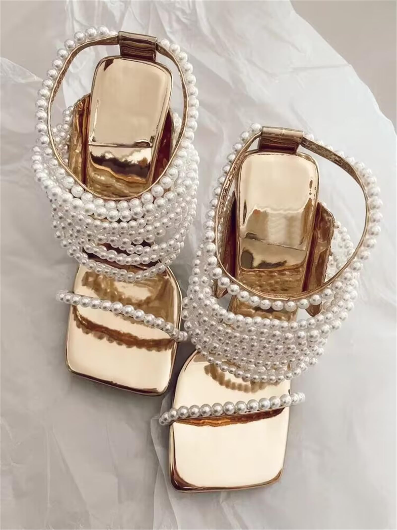 Women's Summer Cross Strap Sandals - Sexy High Heel Comfortable Soft Sole Ladies Shoes (Beige, Size 5) | Perfect for Beach, Date Night & Summer Weddings