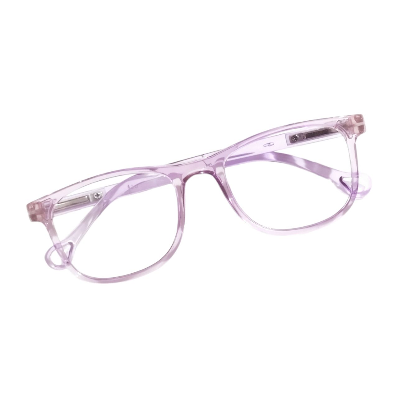 Transparent Purple Kids Eyeglass Frames for Ages 4-7 Years - Lightweight & Durable Children's Glasses for School, Reading & Daily Use