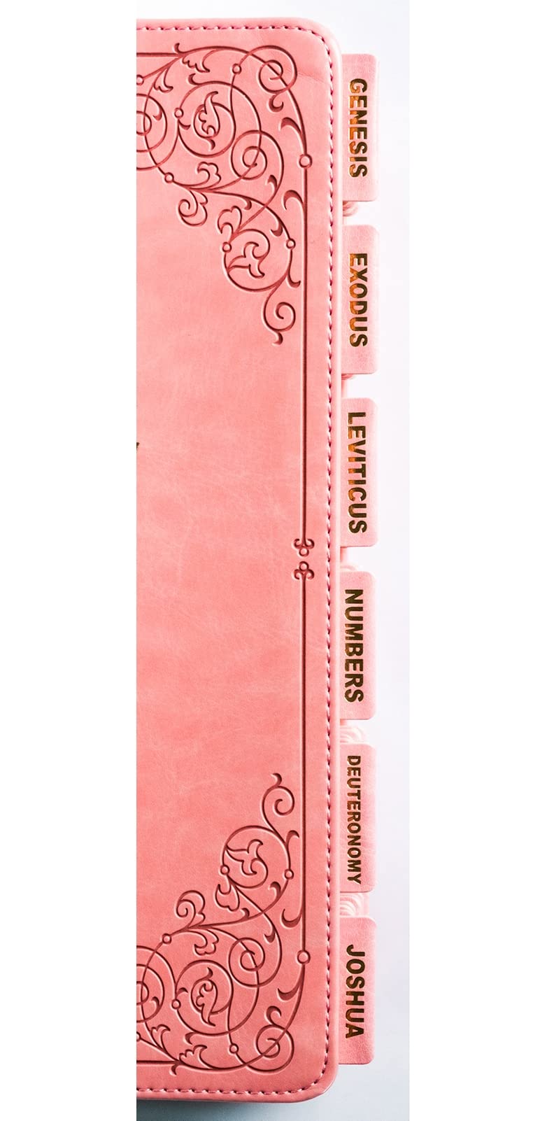 UPAFEXXI Leather Bible Tabs - Gold Foil Lettering for Easy Navigation | Perfect for Church & Study