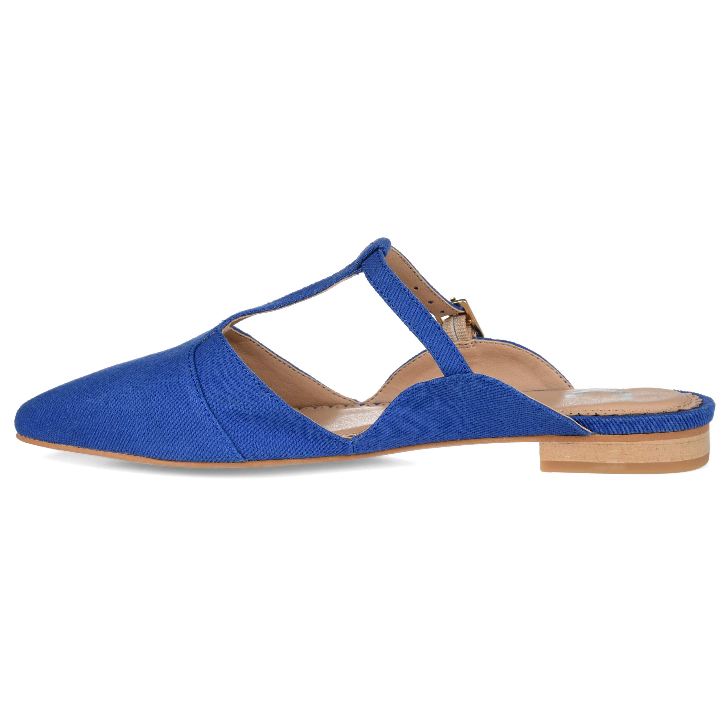 Journee Collection Women's Comfortable Ballet Flats - Lightweight Slip-On Shoes for Work, Travel & Everyday Wear