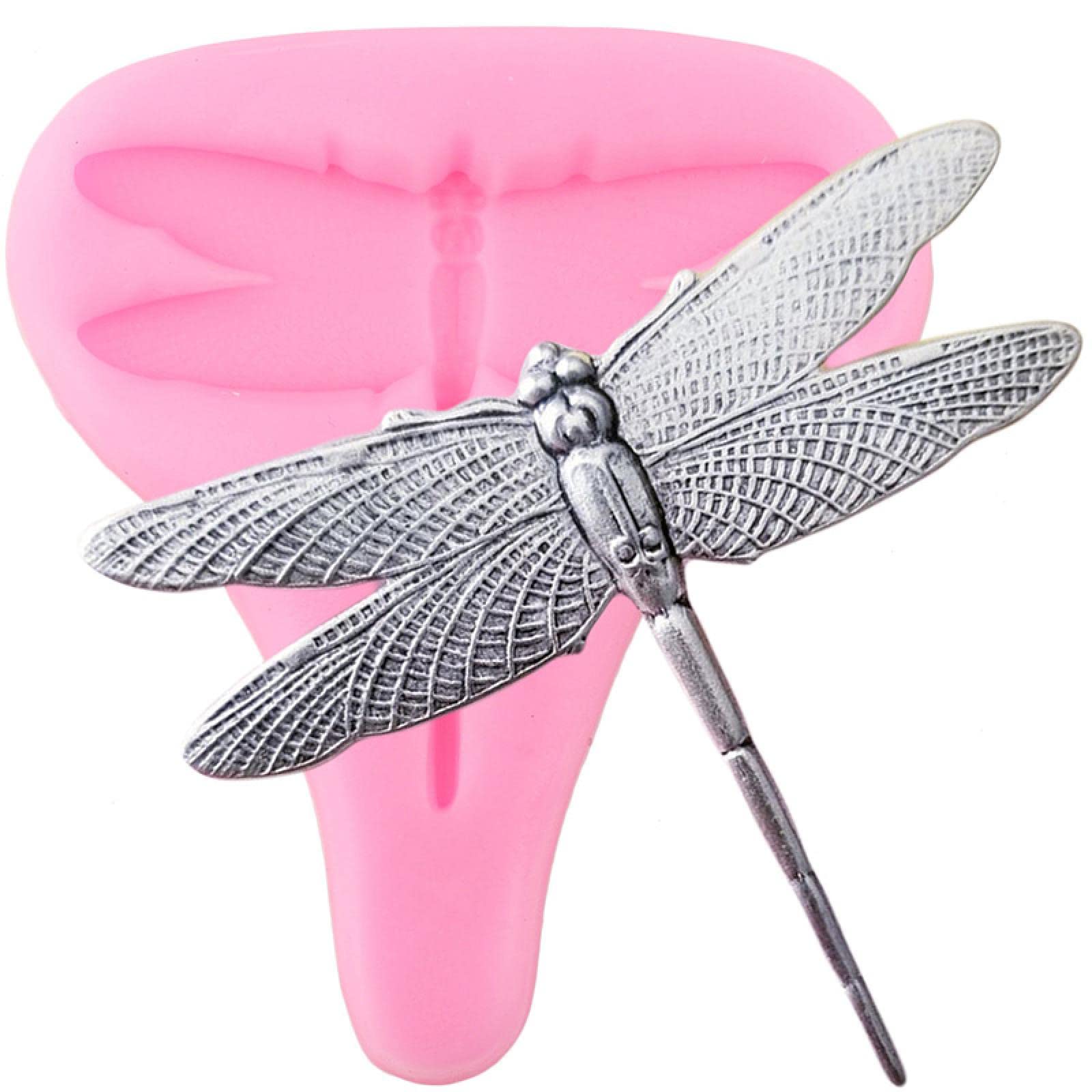 3D Silicone Fondant Molds Set - Dragonfly, Lion, Birds, Bee & Spider Cake Toppers for Cupcake Decorating | Chocolate, Candy & Clay Moulds | Baking Tools for Birthday, Wedding & Party Cakes