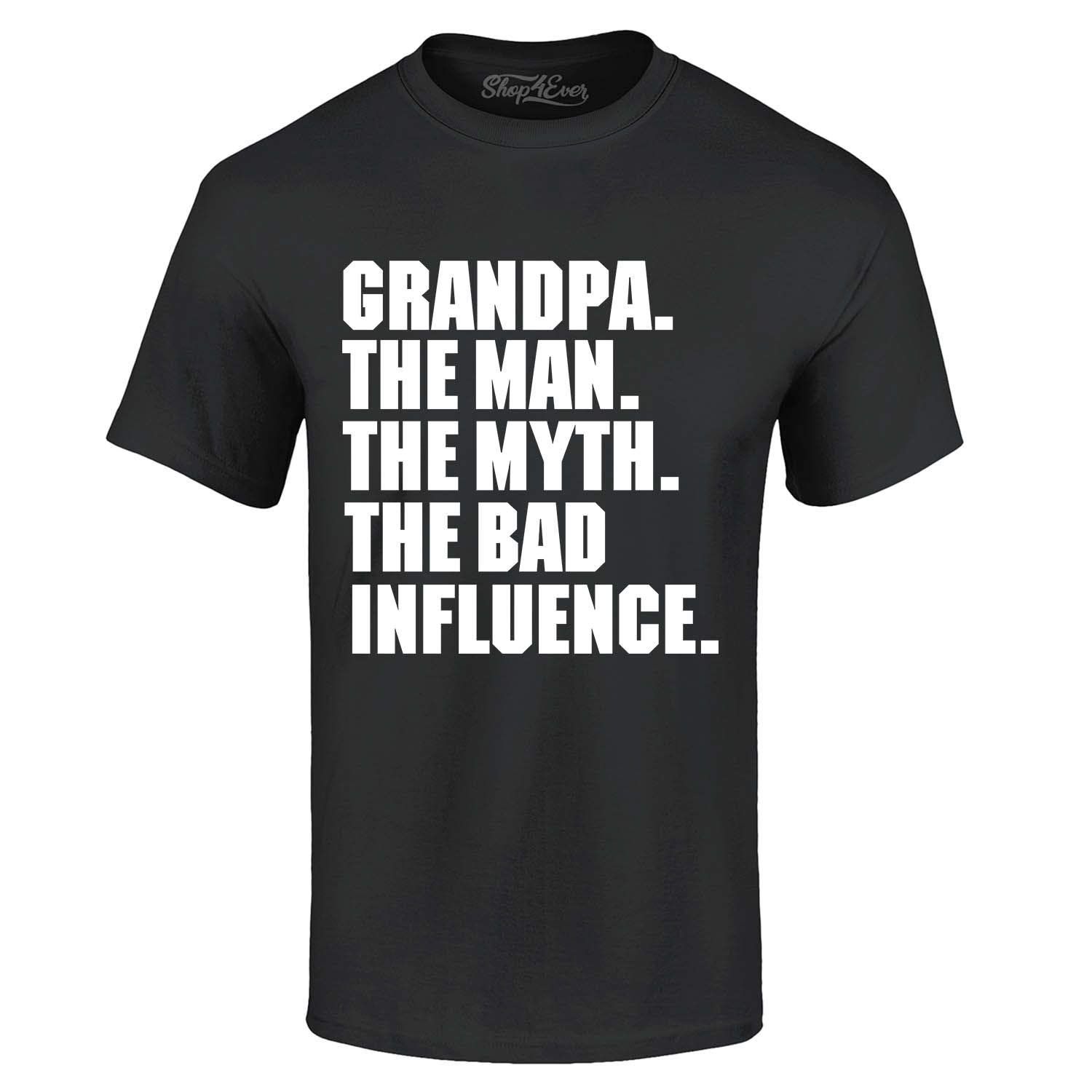 Grandpa The Man The Myth The Legend Funny Vintage T-Shirt for Men - Perfect for Birthday Gifts, Family Reunions & Casual Wear
