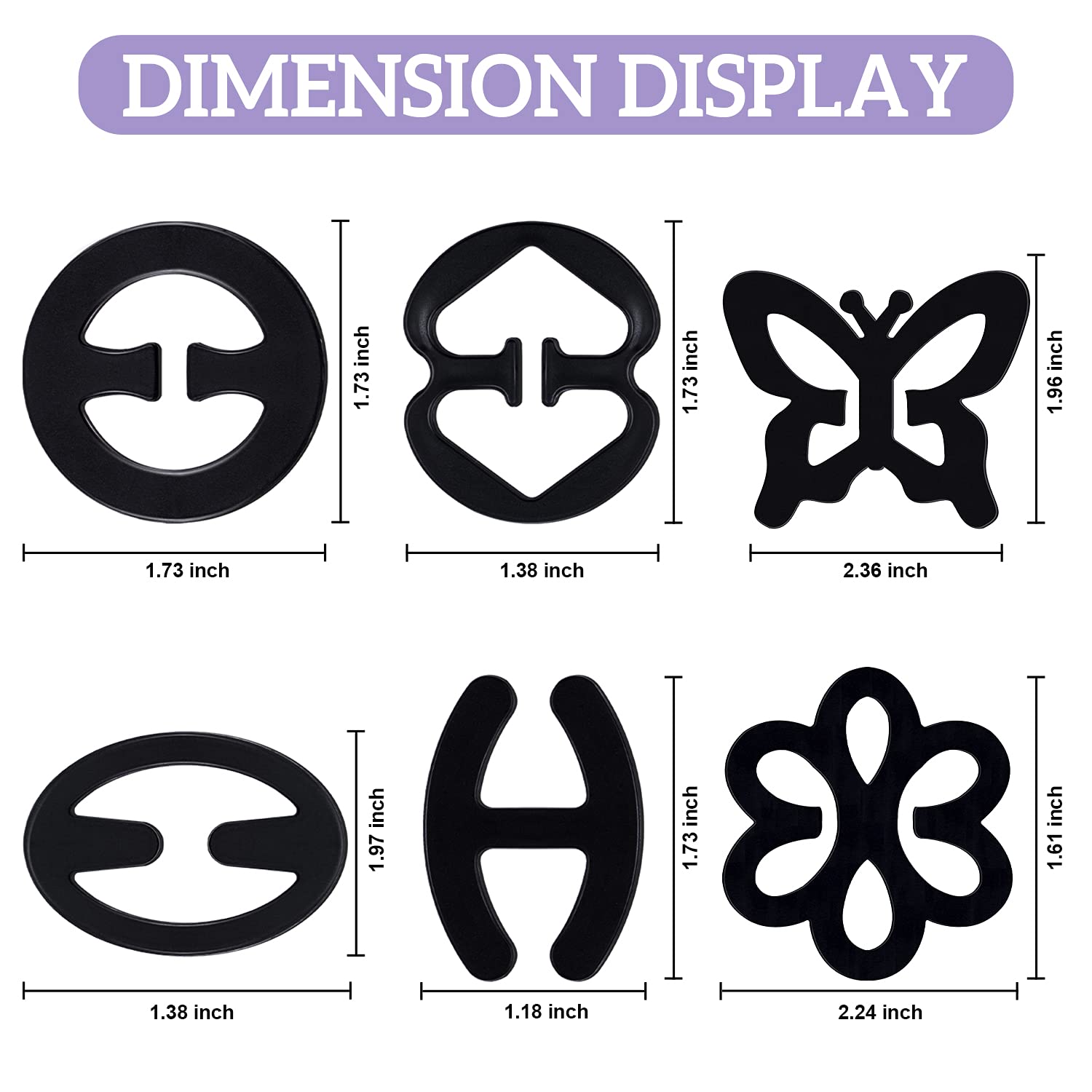 12Pcs Bra Strap Clips - Anti-Slip Back Bra Straps Holder & Cleavage Control Buckles for Women | Perfect for Workout, Formal Wear & Everyday Comfort