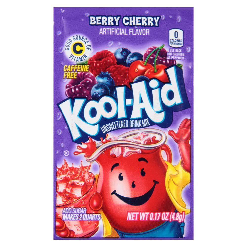 Kool-Aid Berry Cherry Flavored Drink Mix - 192 Packets (0.17 oz Each) | Powdered Beverage for Kids Parties, Summer Refreshment & Family Gatherings
