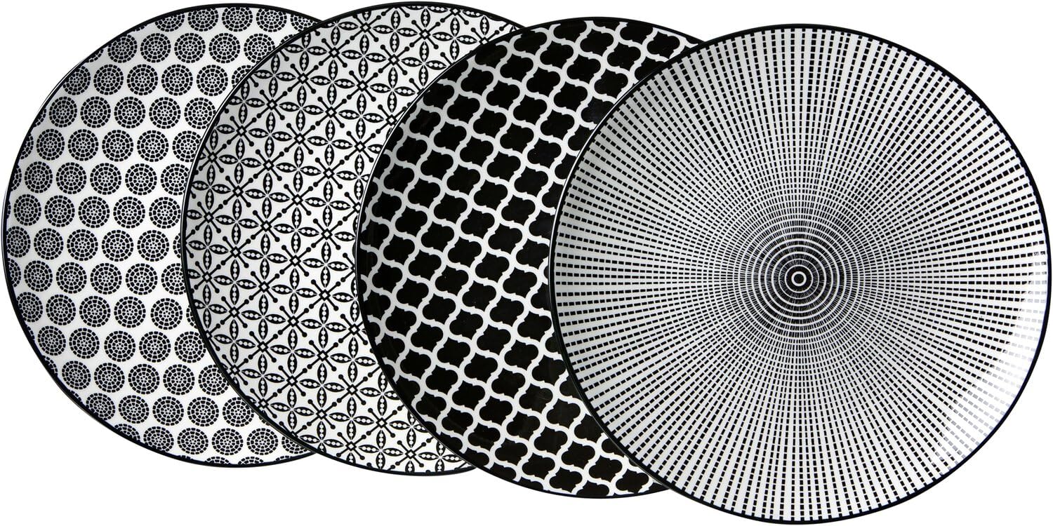 Premium Ritzenhoff & Breker Porcelain Serving Platter Set - 27cm Diameter, 4-Piece Elegant Dinnerware for Entertaining, Buffets & Special Occasions