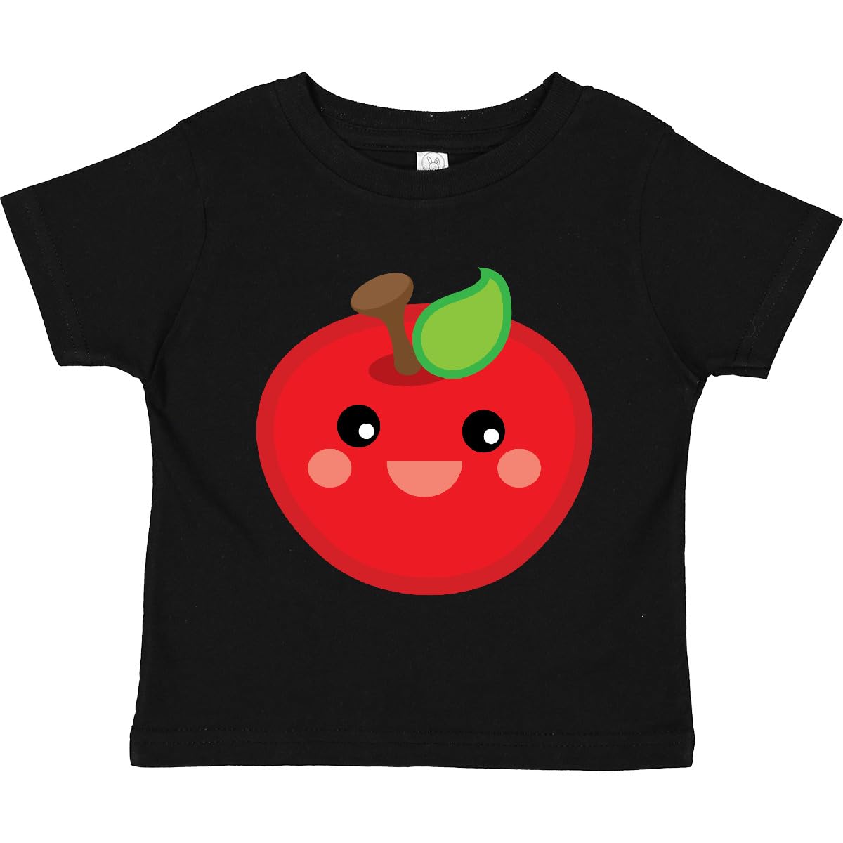 Inktastic Smiling Apple Toddler T-Shirt - Cute & Soft Cotton Tee for Boys & Girls - Perfect for Playdates, Daycare & Family Photos