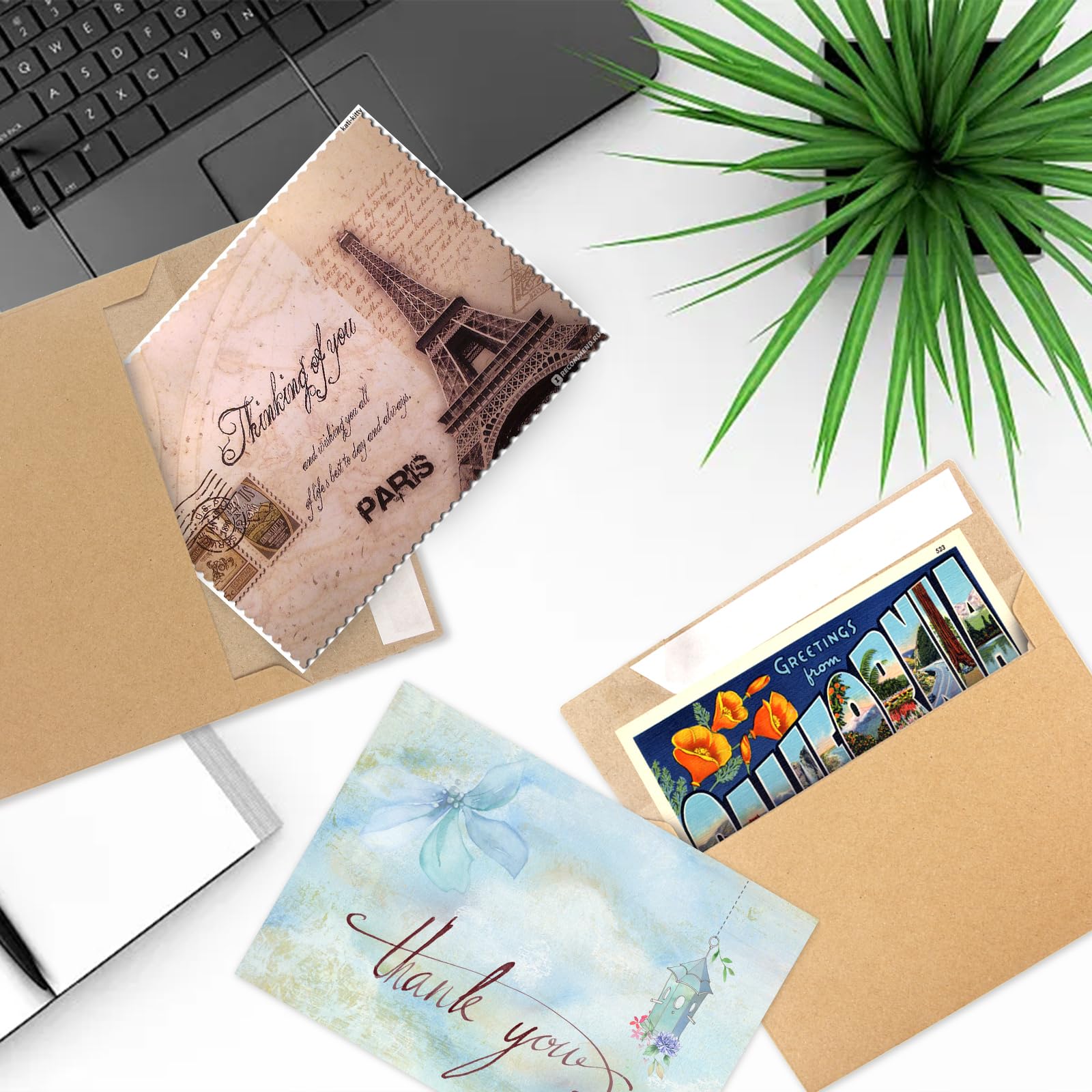50 Pack Kraft Envelopes A4 Size (4x6 Inches) - Eco-Friendly Brown Invitation Envelopes for Wedding, Baby Shower & Birthday Party | Perfect for Personalized Greeting Cards, Invitations & Stationery