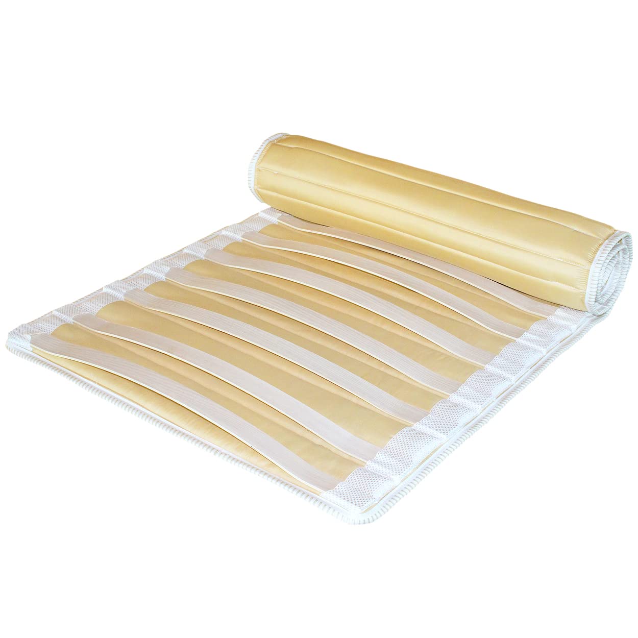 EVERGREENWEB - Roll-Up Birch Wood Slatted Bed Base 120x190cm, Flexible Slatted Mattress Support for All Mattress Types, Made in Italy | Perfect for Guest Beds, Dorm Rooms & Small Spaces
