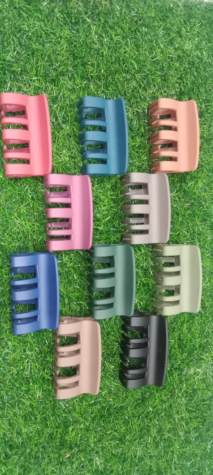 Korean Made Transparent Butterfly Hair Claw Clips for Women & Girls - 4-Pack Multicolor Hair Clutchers | Perfect for Ponytails, Buns & Everyday Styling
