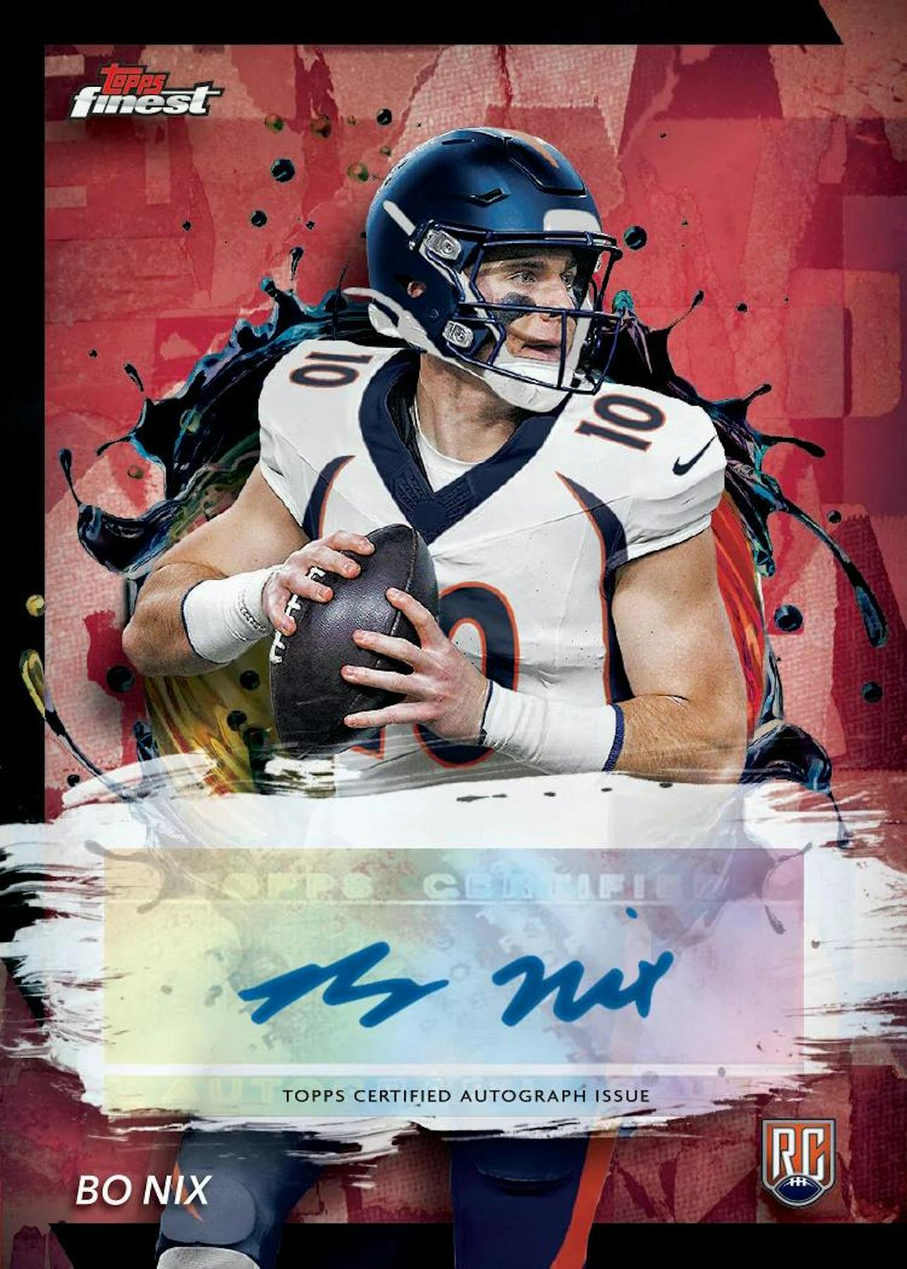 2024 Topps Finest Football Hobby Box - Premium NFL Trading Cards Collection for Collectors & Investors - Perfect for Sports Memorabilia Displays, Fantasy Football Drafts & Gift Giving