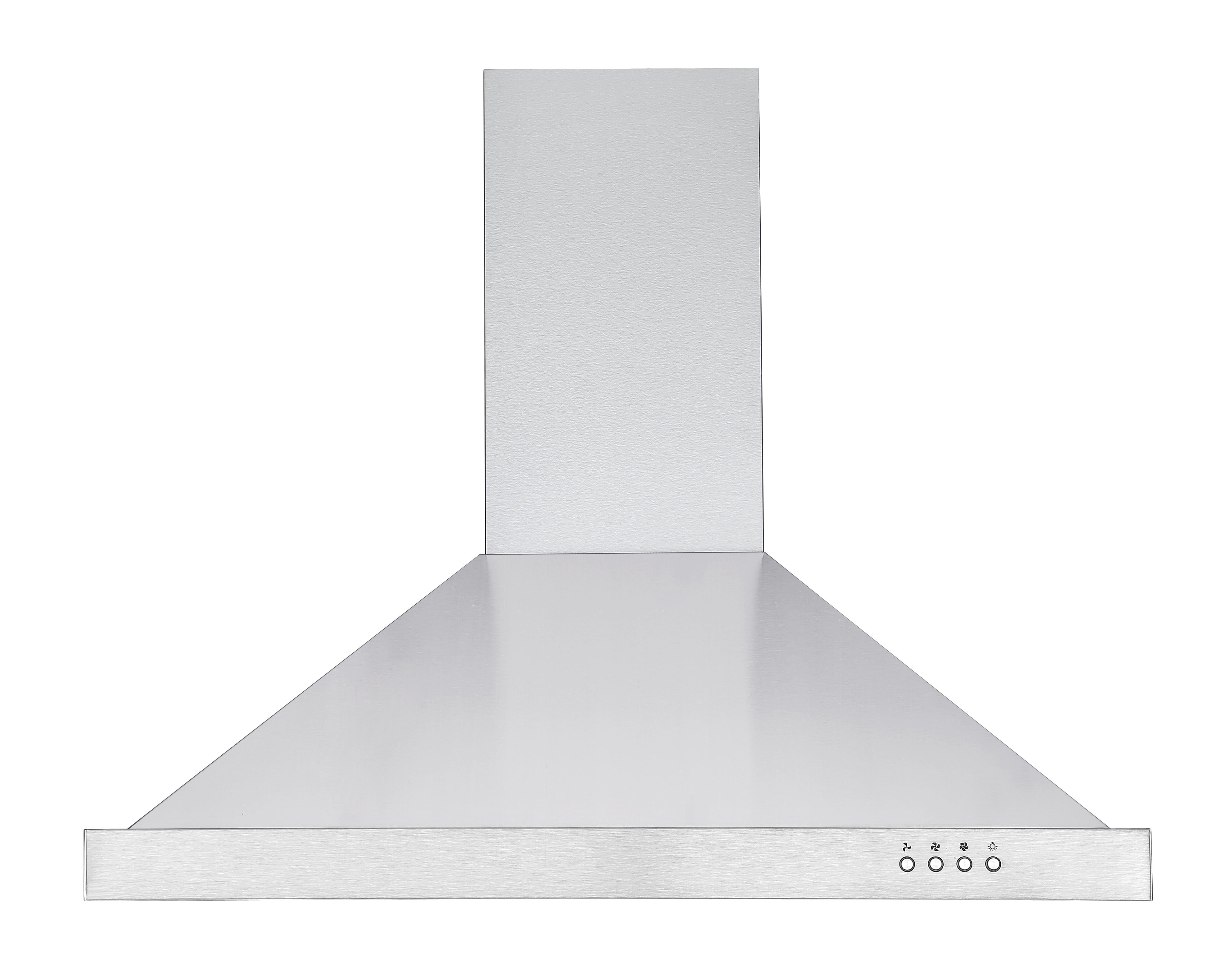 WPRV430 30-Inch Stainless Steel Wall Mount Pyramid Range Hood - Powerful Kitchen Ventilation for Modern Homes