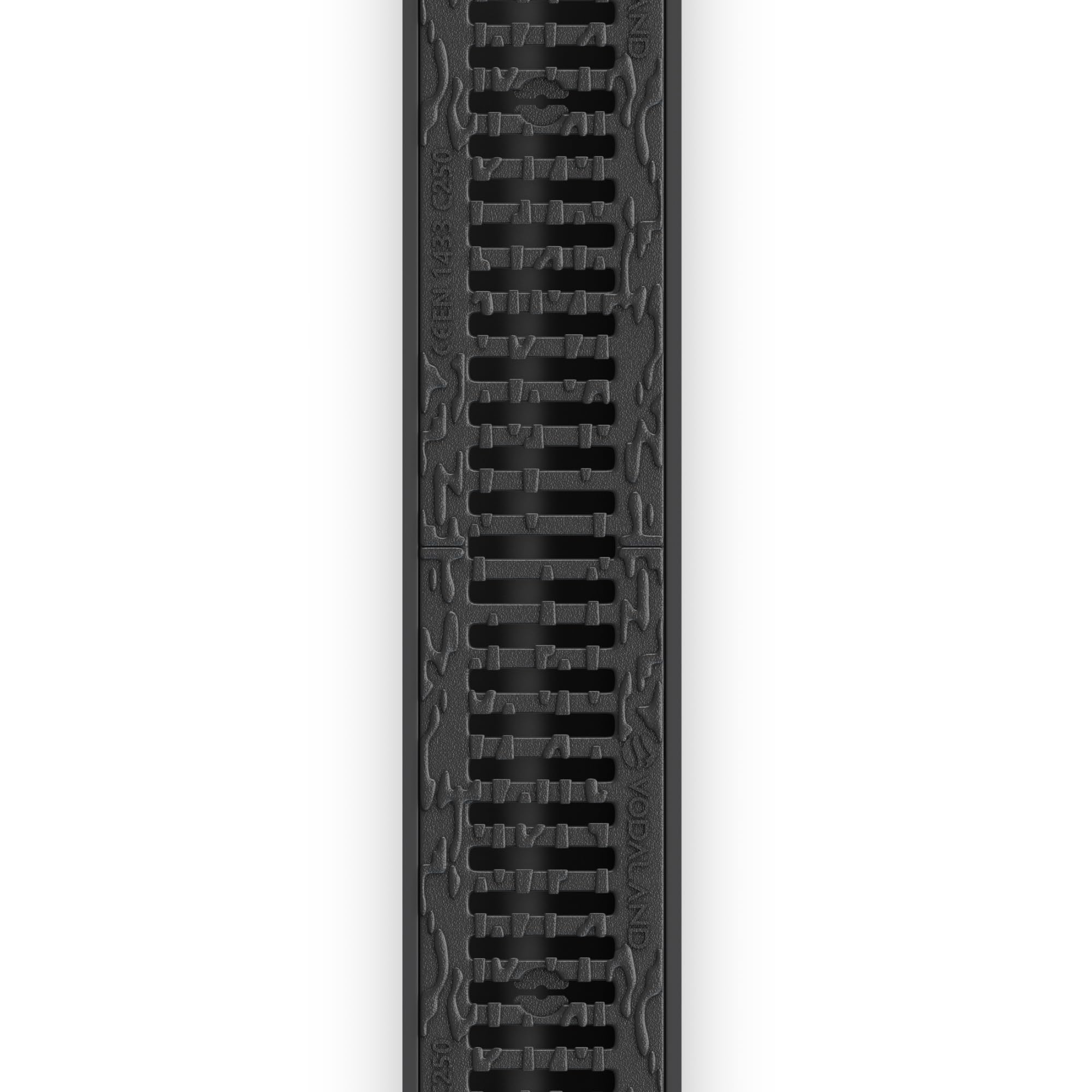 Vodaland 4 Inch Trench Drain Cast Iron Grate with Slotted Design - 4.8