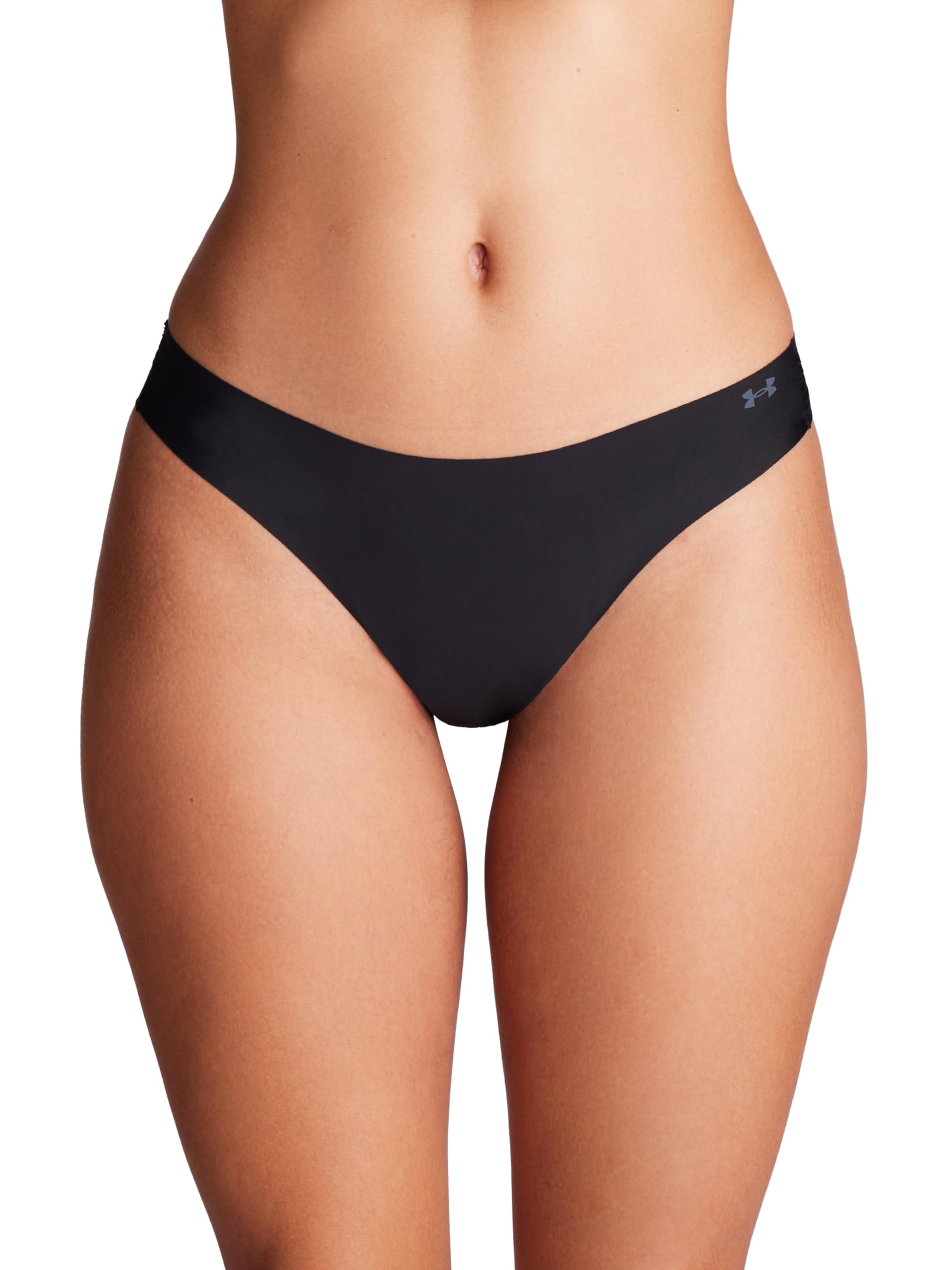 Under Armour Women's 3-Pack Pure Stretch No Show Thong Underwear - Ultra Soft, Breathable & All-Day Comfort for Workouts, Yoga & Everyday Wear