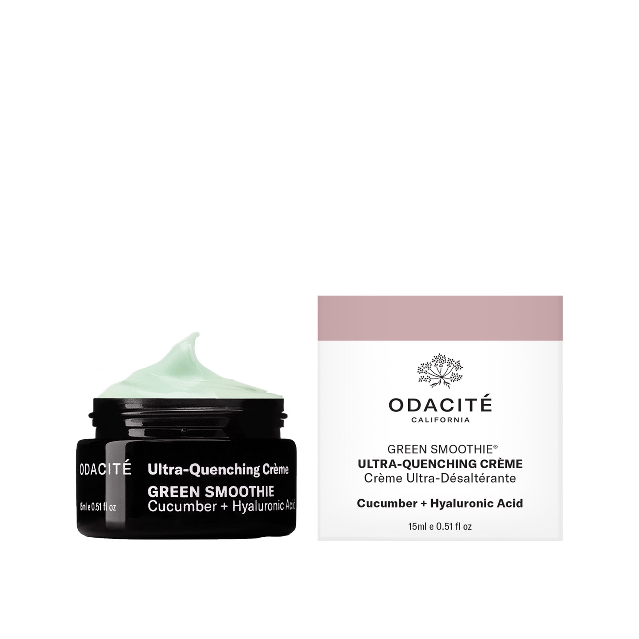 Organic Green Smoothie Hydrating Face Cream - Vegan, Cruelty-Free Moisturizer for Dry & Sensitive Skin | Daily Skincare Routine, Post-Workout Hydration, Overnight Repair