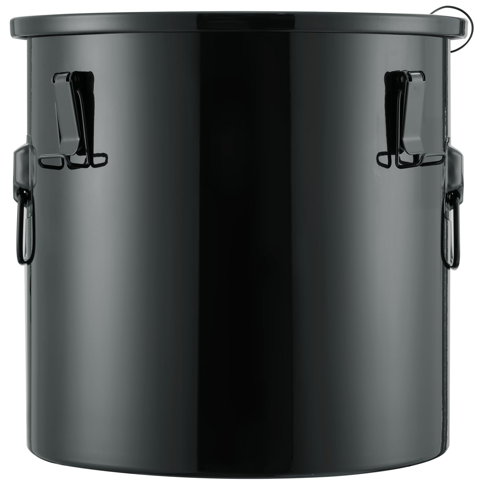 VEVOR 10 Gallon Stainless Steel Fryer Grease Bucket with Lid - Oil Disposal Caddy for Hot Cooking Oil Filtering, Rust-Proof Coating, Lock Clips & Filter Bag - Perfect for Restaurants, Food Trucks & Home Kitchens