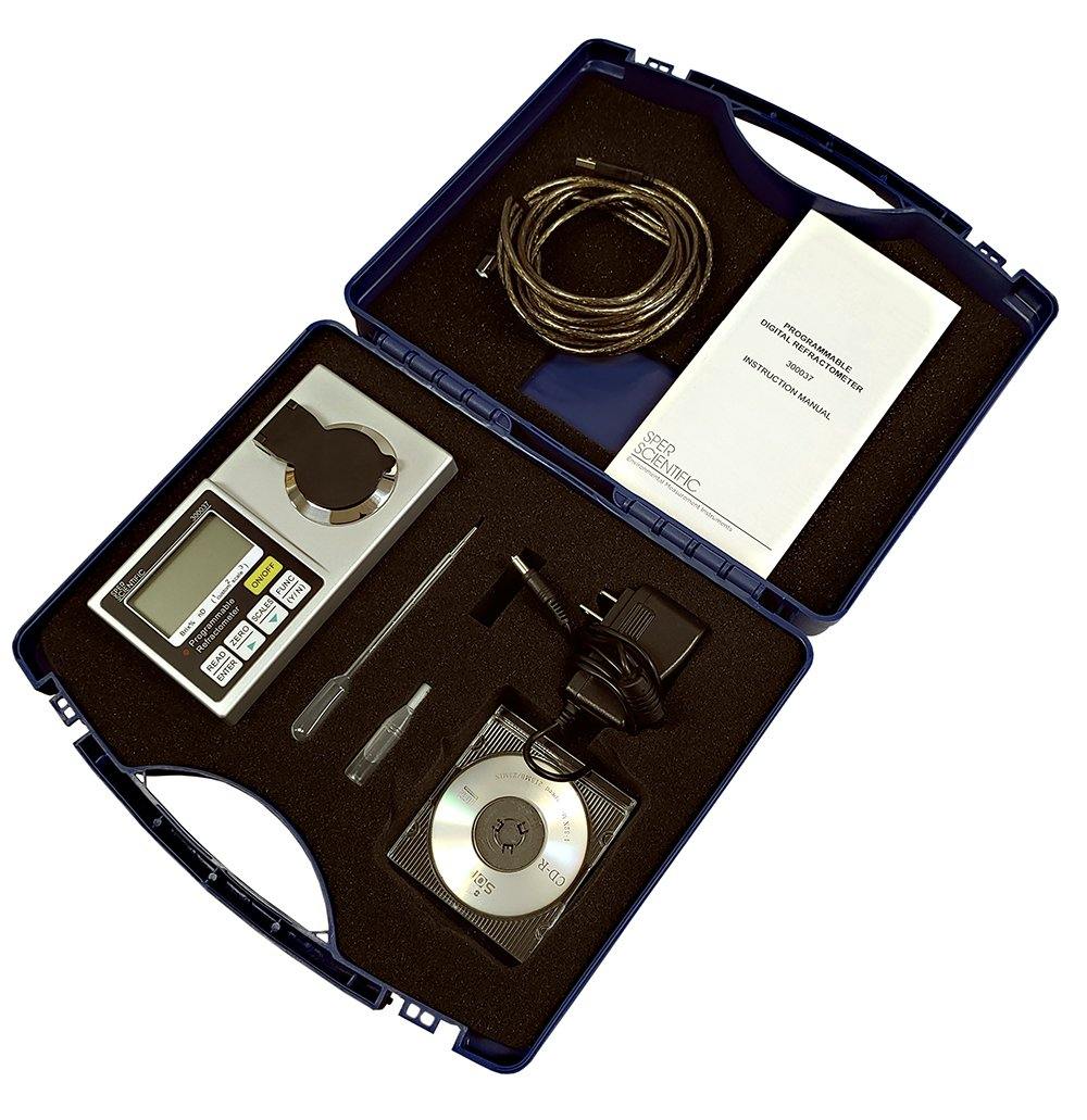 Digital Refractometer for Lab Use - Programmable Brix Measurement Tool | Ideal for Brewing, Winemaking, Food Processing & Scientific Research