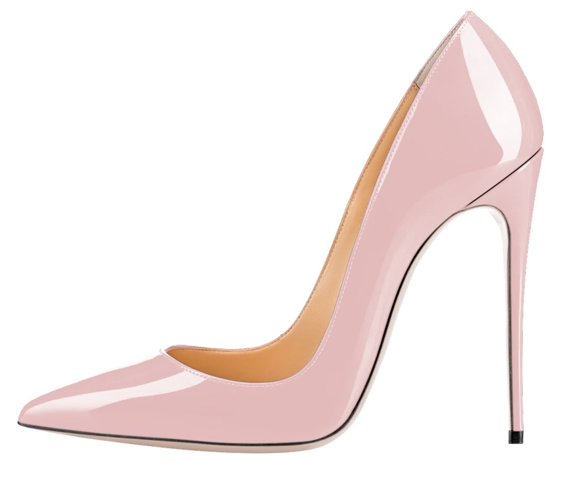 Sexy Women's Stiletto High Heel Dress Shoes - Pointed Toe PU Leather Slip On Pumps for Work, Party & Evening Wear - Comfortable Court Shoes for Office, Dating & Special Occasions