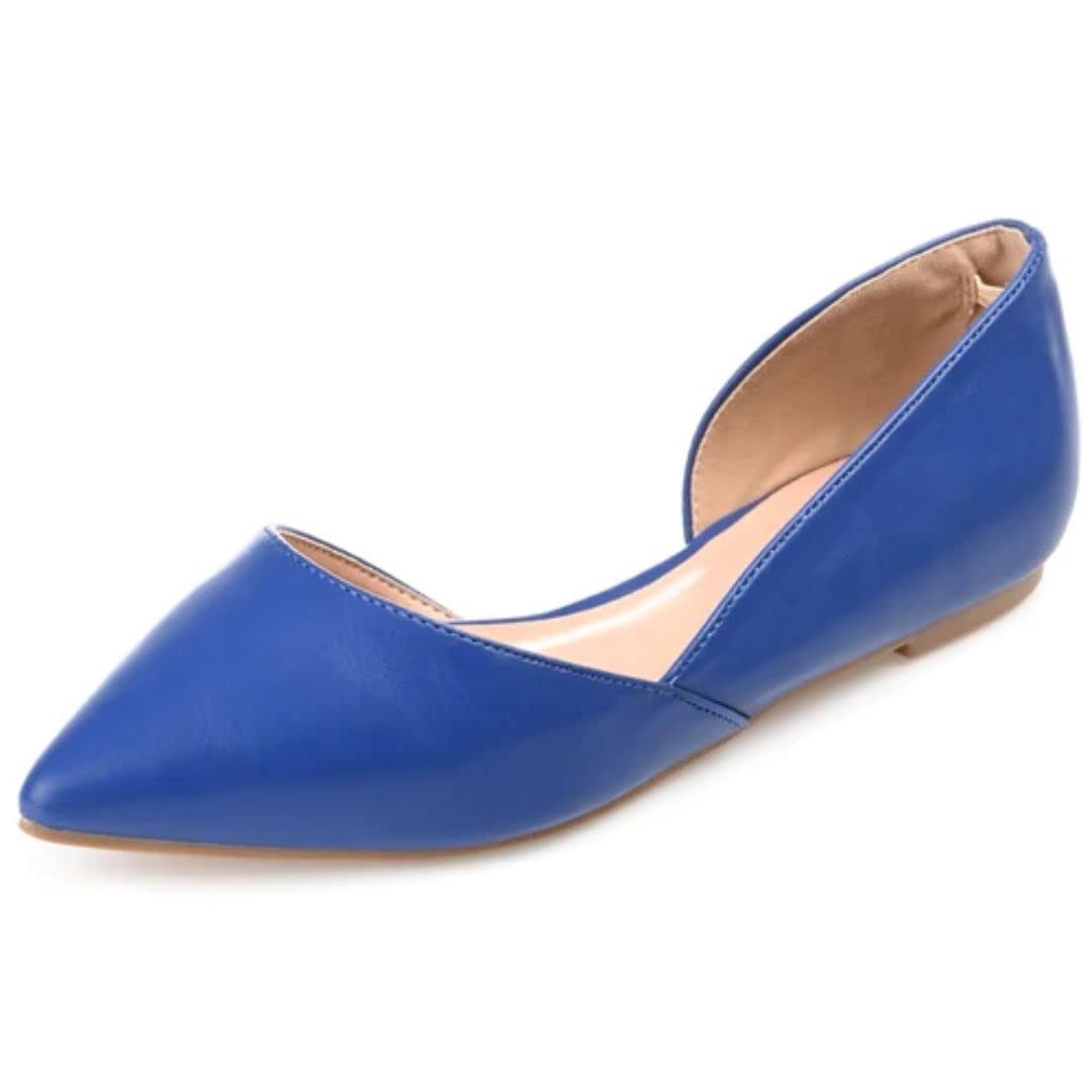 Journee Women's Cortni Comfortable Ballet Flats - Stylish & Lightweight for Work, Travel & Everyday Wear