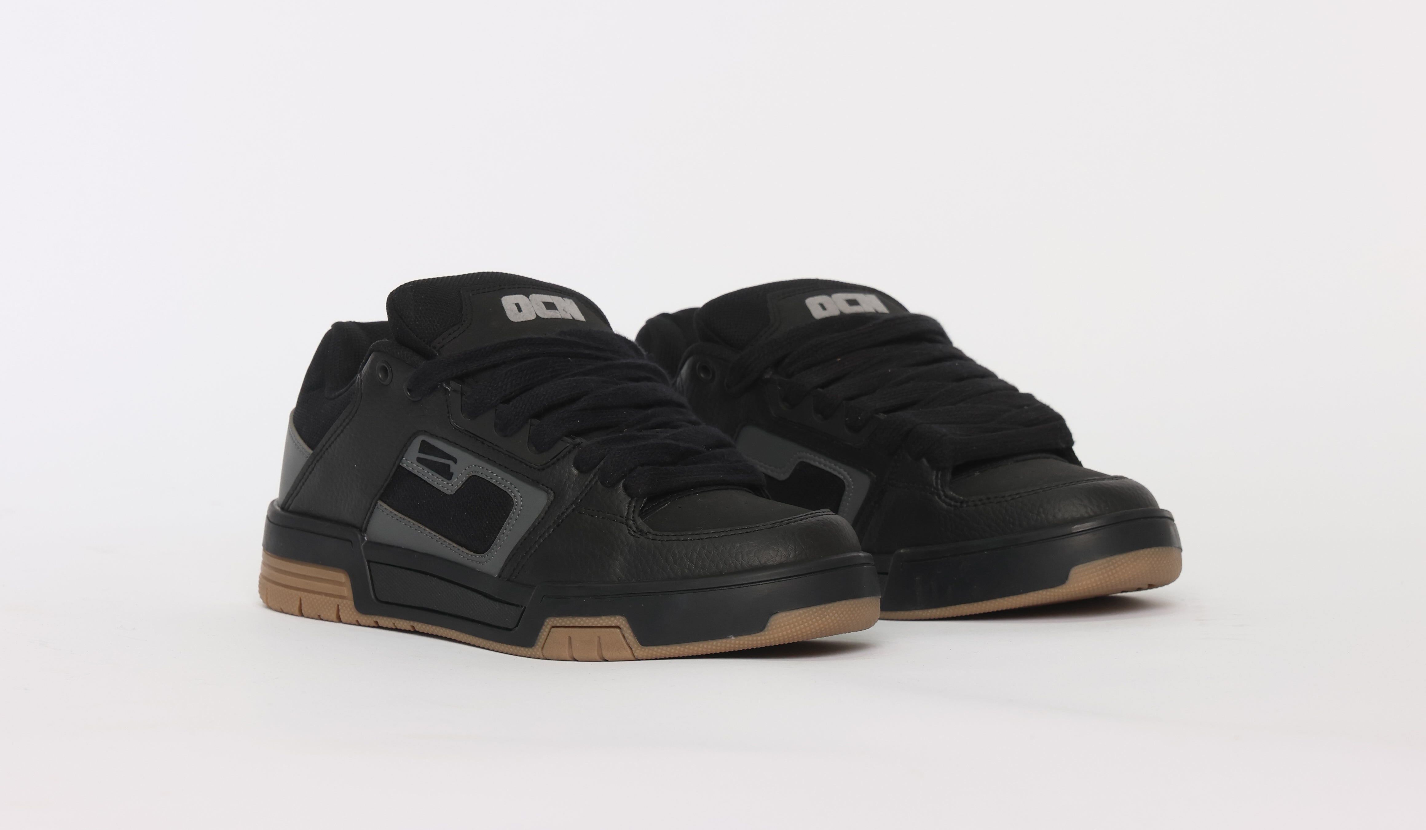 Ocn Kaos Black Grey Sneakers - Men's Running Shoes for Gym & Casual Wear | Outlet Sale