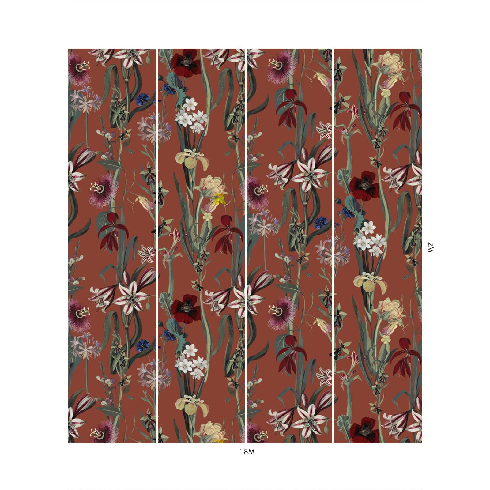 FLORA DELANICA Peel and Stick Wallpaper - Self-Adhesive Clay Pattern Removable Wallpaper for Bedroom, Living Room & Home Decor