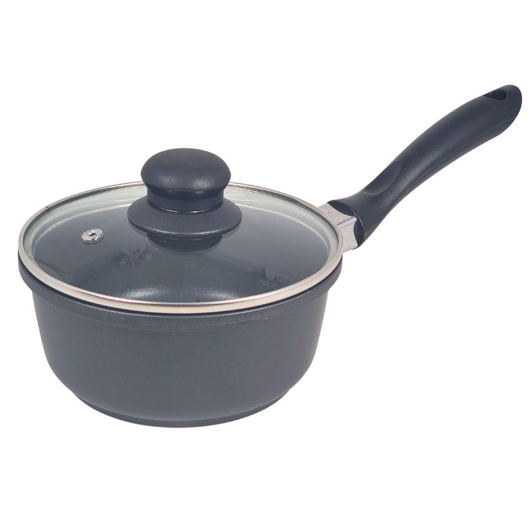 CLR Stainless Steel Milk Pan with Lid 1500ml (50oz) - Perfect for Boiling Milk, Heating Soup & Cooking Sauces